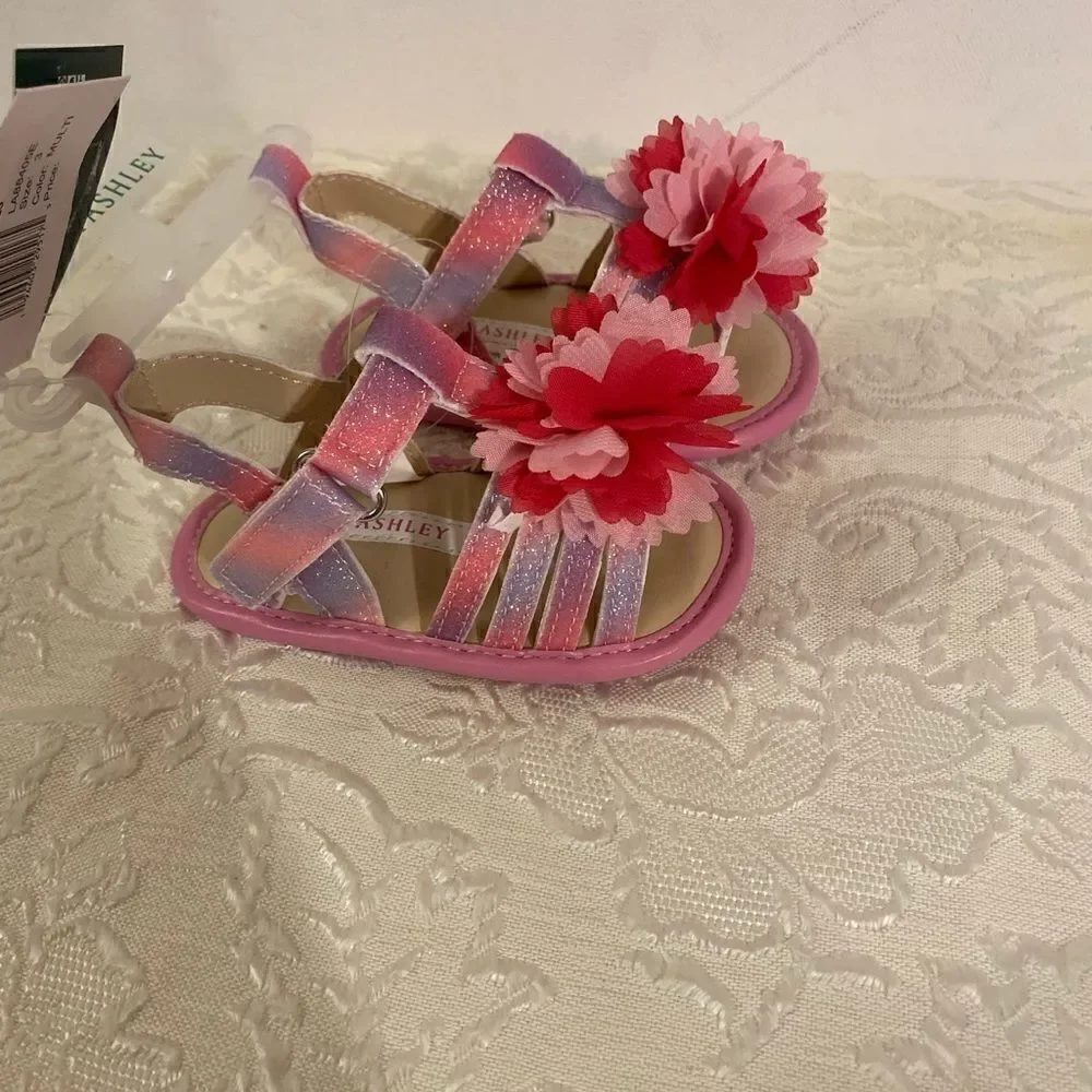🛍Girls Laura Ashley kids shoes Toddler fashion summer sandals Sizes:3